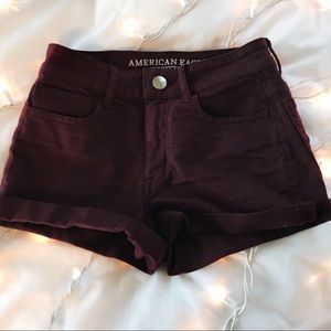 Maroon American Eagle Shorts